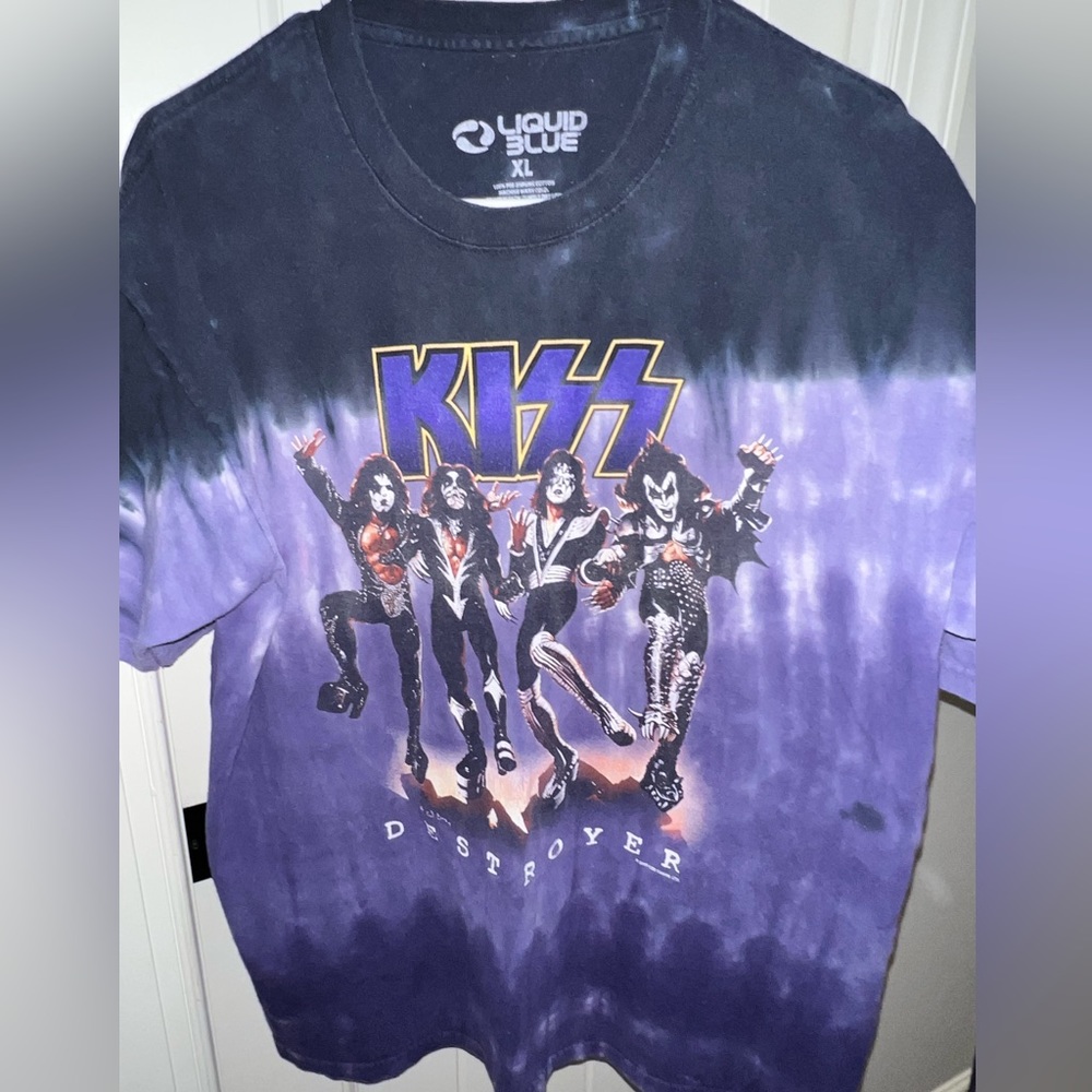 Sick Tie Dye KISS Band Tee